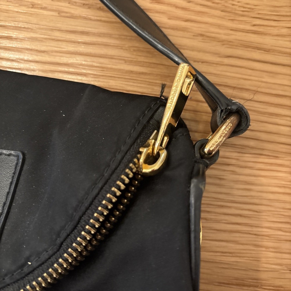 Marc By Marc Jacobs Preppy Nylon Large Natasha Crossbody Bag Black - Picture 3 of 7
